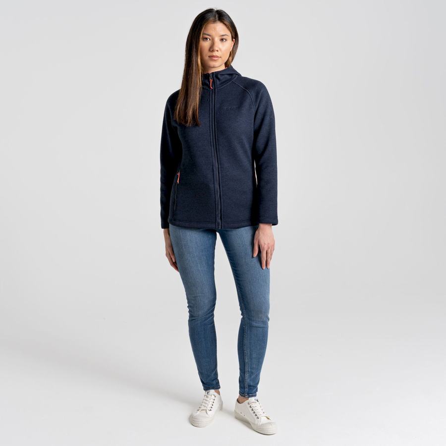 Women's Craghoppers Silvia Hooded Jackets Blue Navy | JNI9895SM