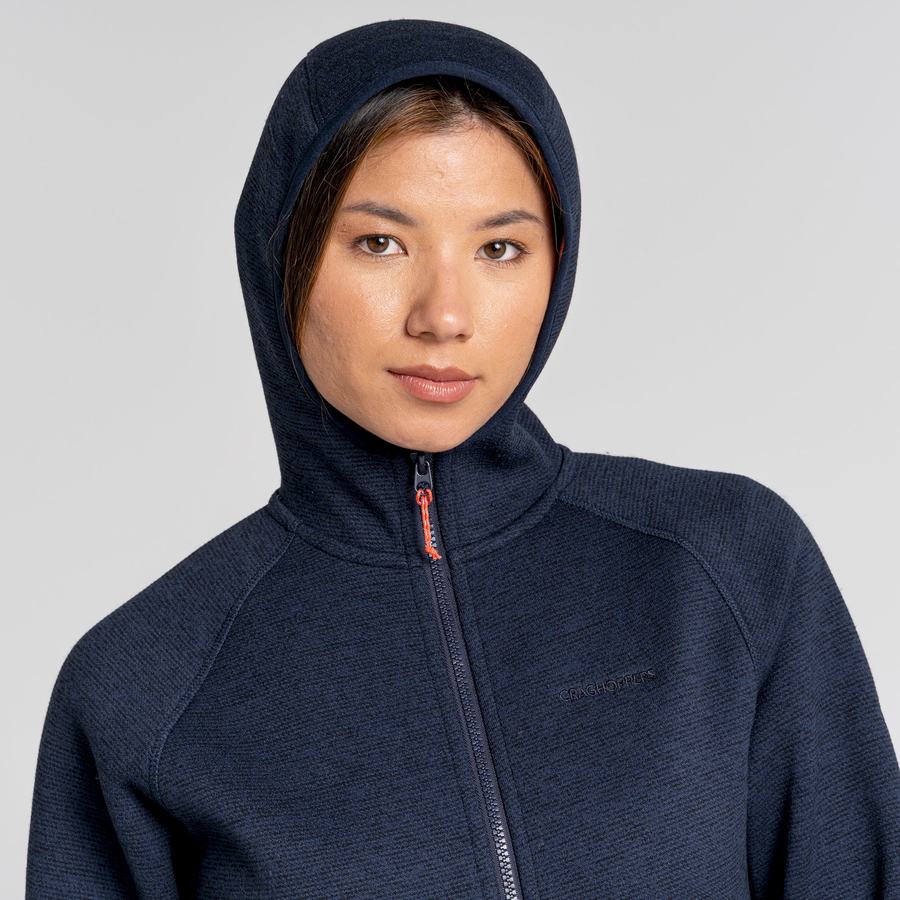 Women's Craghoppers Silvia Hooded Jackets Blue Navy | JNI9895SM