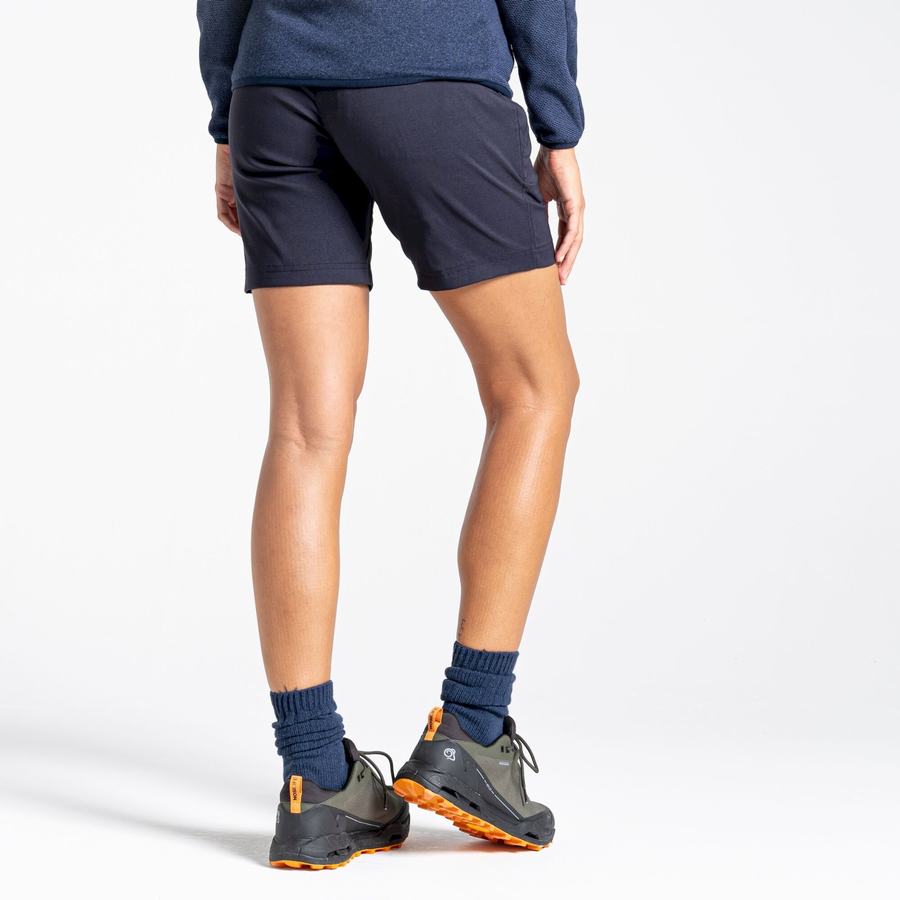 Women's Craghoppers Stretch Kiwi Pro III Shorts Navy | OPV5292BZ