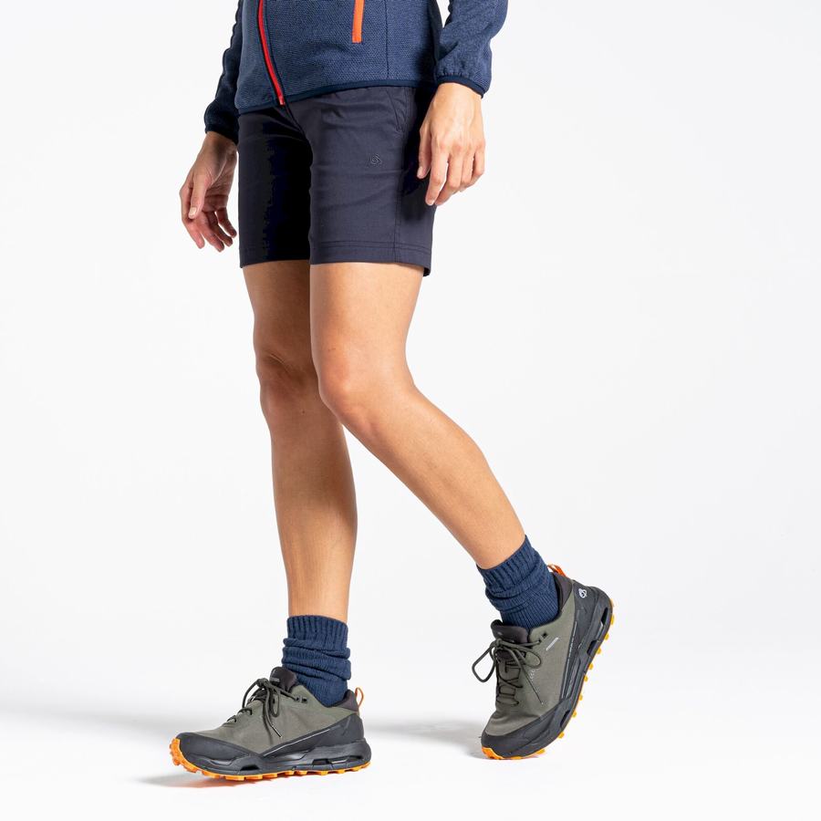 Women's Craghoppers Stretch Kiwi Pro III Shorts Navy | OPV5292BZ