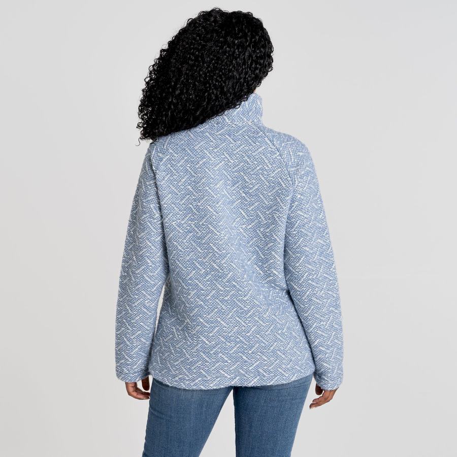 Women's Craghoppers Talladale Half Zip Sweaters Blue | SPM8521UR