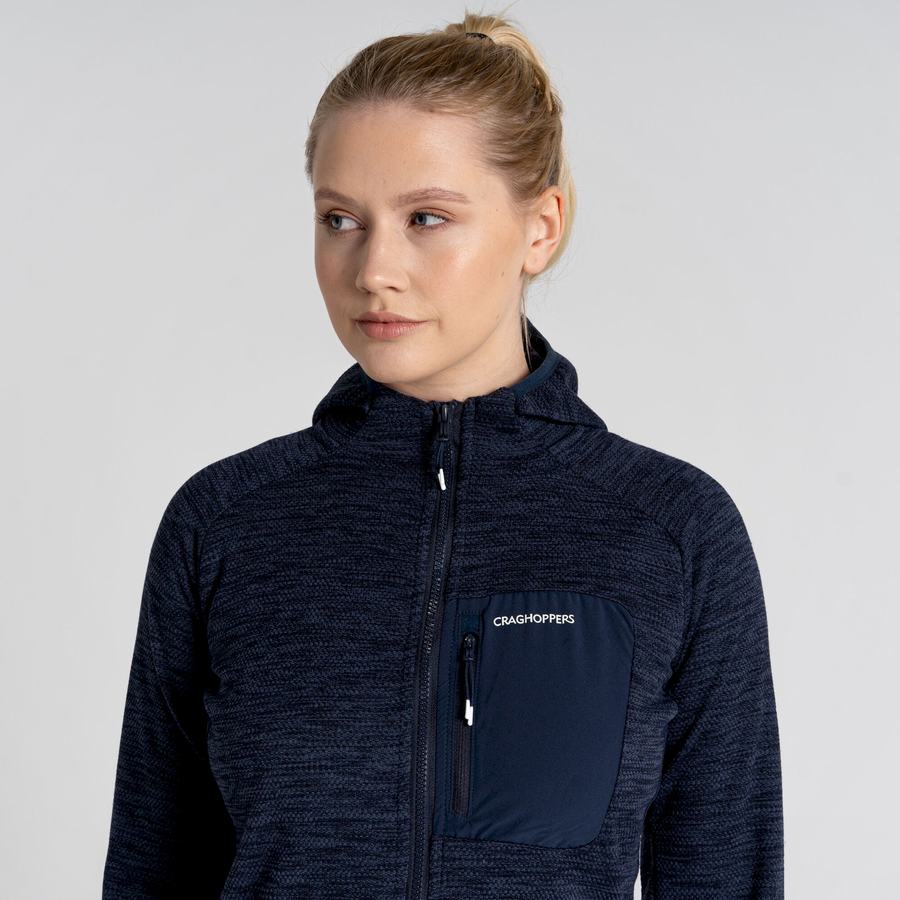 Women's Craghoppers Trina Hooded Jackets Blue Navy | IIZ1471DZ