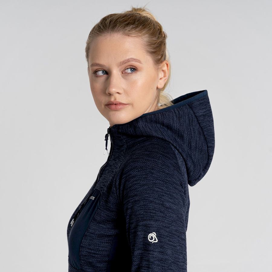 Women's Craghoppers Trina Hooded Jackets Blue Navy | IIZ1471DZ