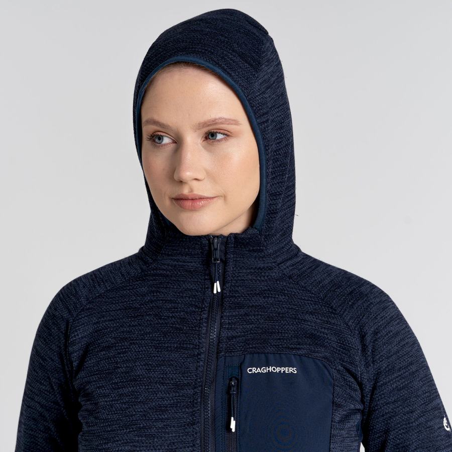 Women's Craghoppers Trina Hooded Jackets Blue Navy | IIZ1471DZ