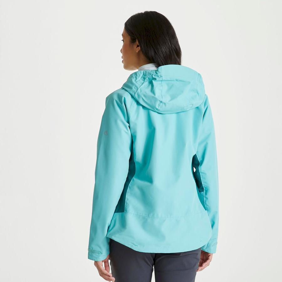 Women's Craghoppers Waterproof Atlas Jackets Turquoise | DBG2665XR