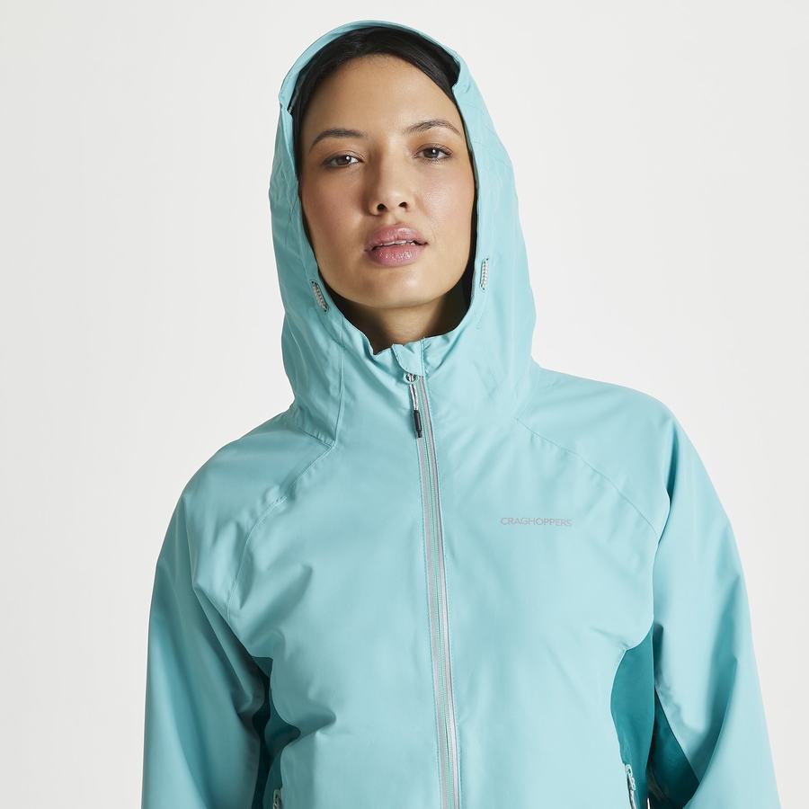 Women's Craghoppers Waterproof Atlas Jackets Turquoise | DBG2665XR