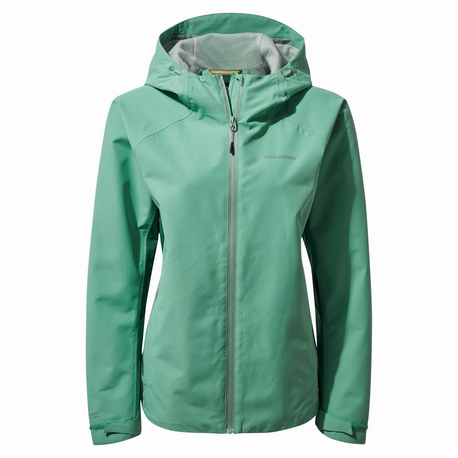 Women's Craghoppers Waterproof Atlas Jackets Turquoise | DBG2665XR