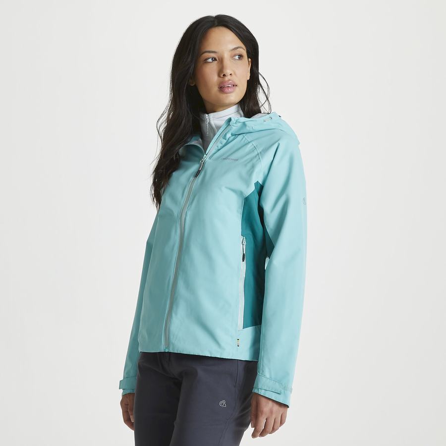 Women's Craghoppers Waterproof Atlas Jackets Turquoise | DBG2665XR