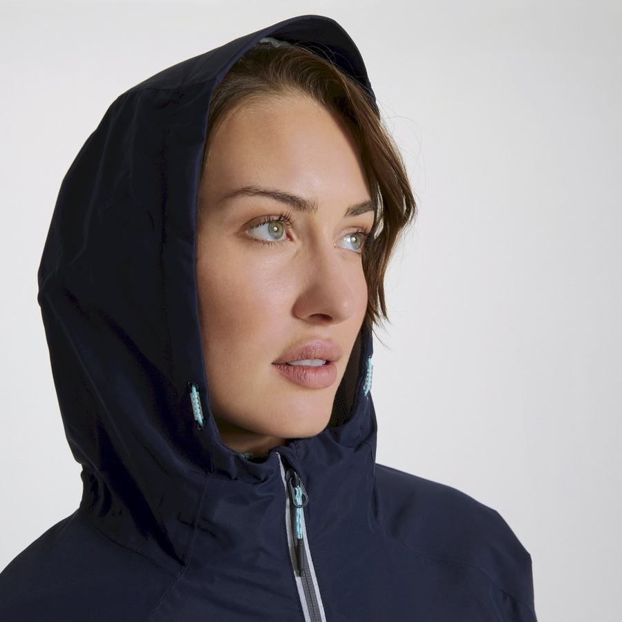 Women's Craghoppers Waterproof Atlas Jackets Blue Navy | EQM7936KI