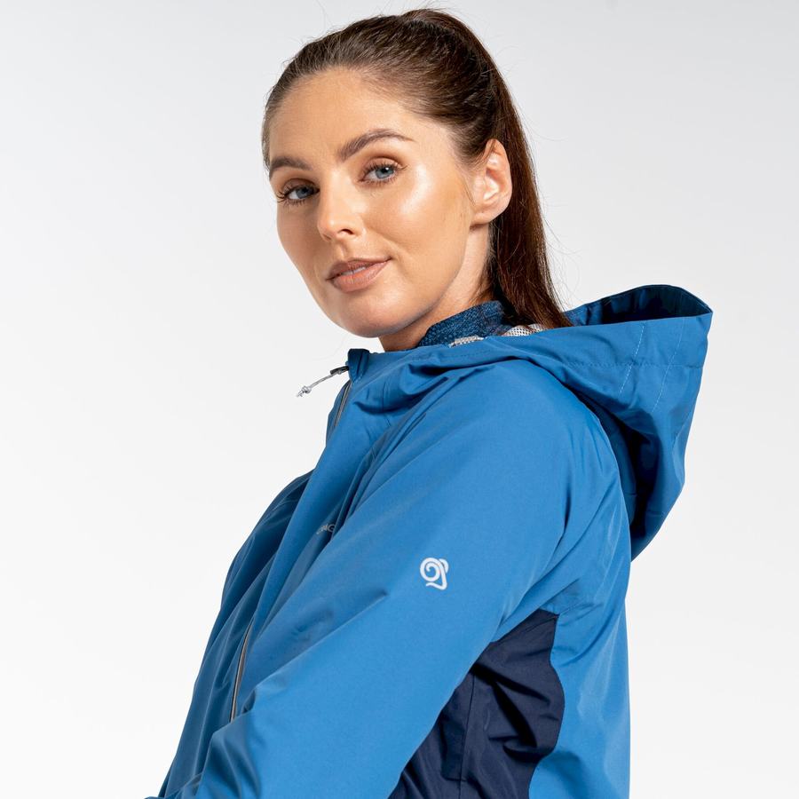 Women's Craghoppers Waterproof Atlas Jackets Blue Navy | JAN748FE