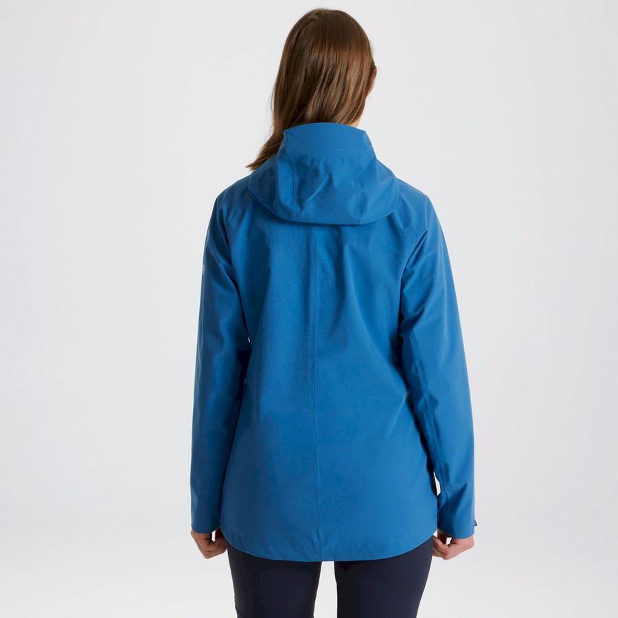 Women's Craghoppers Waterproof Caldbeck Jackets Blue | BLZ7123MK