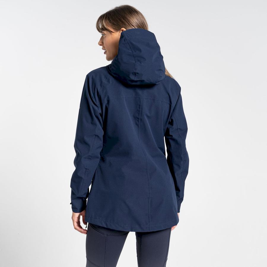 Women's Craghoppers Waterproof Caldbeck Jackets Blue Navy | NIN449XK