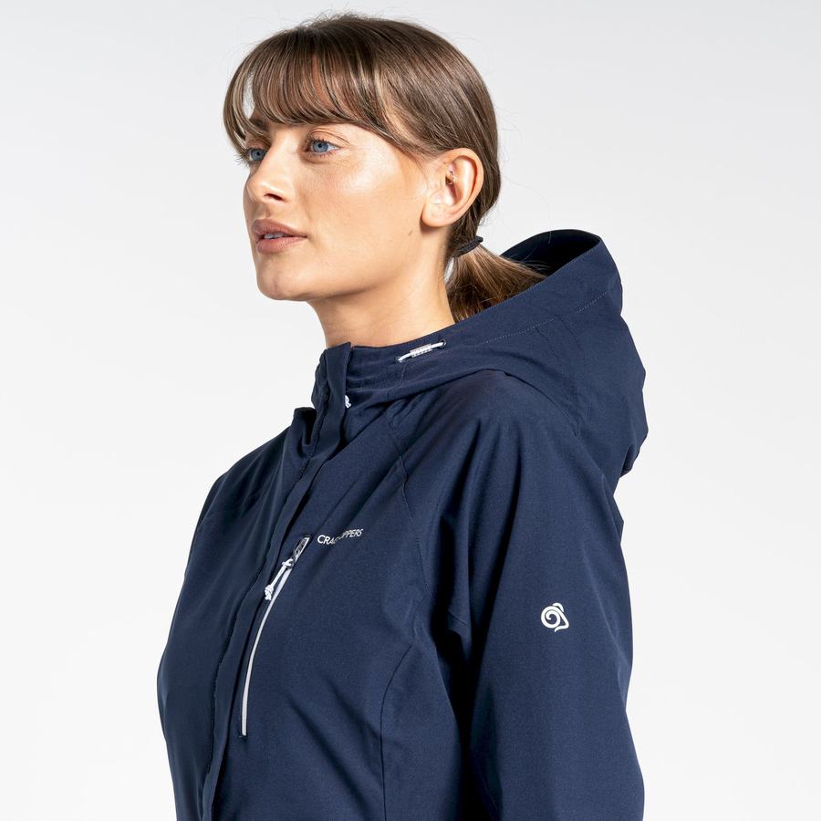 Women's Craghoppers Waterproof Caldbeck Jackets Blue Navy | NIN449XK