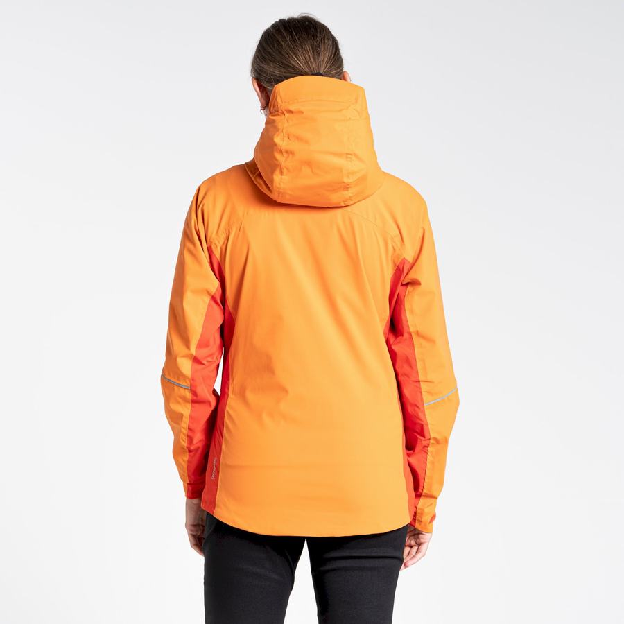 Women's Craghoppers Waterproof Dynamic Jackets Orange | JKQ9729ZH