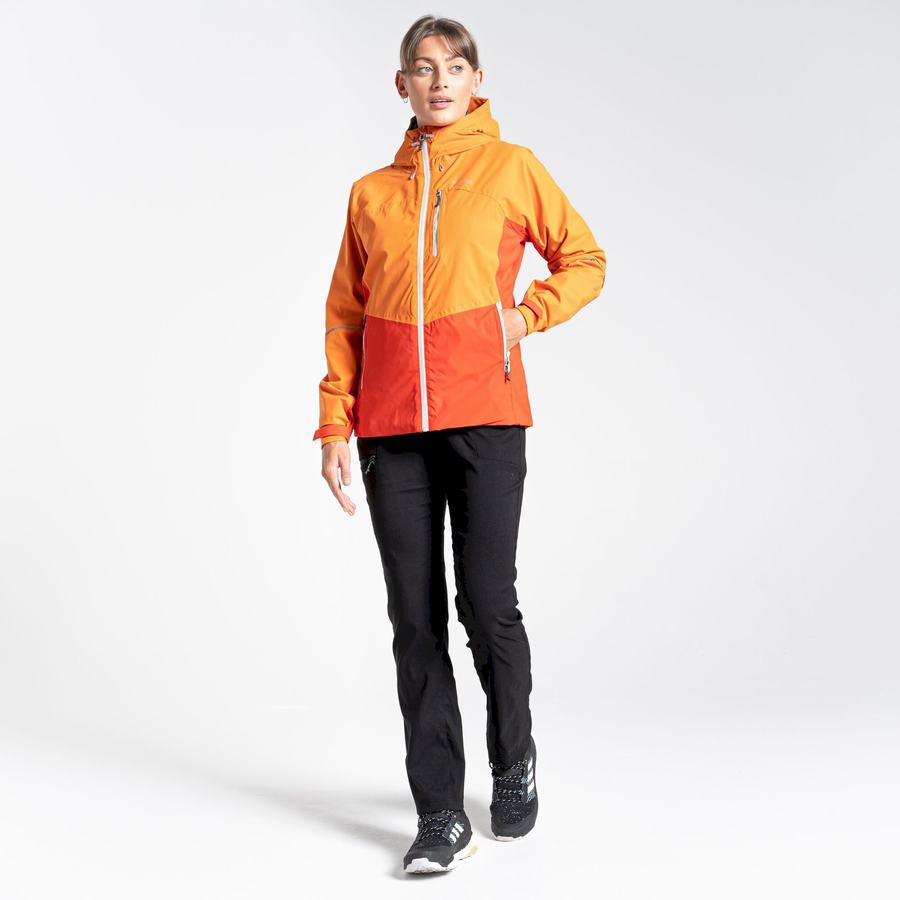 Women's Craghoppers Waterproof Dynamic Jackets Orange | JKQ9729ZH