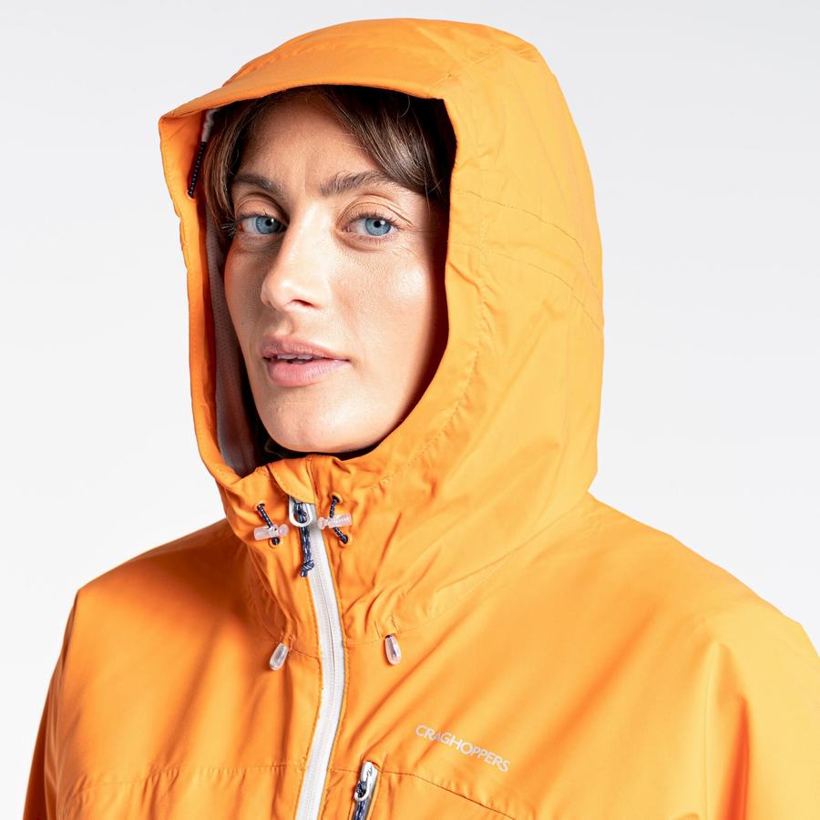 Women's Craghoppers Waterproof Dynamic Jackets Orange | JKQ9729ZH