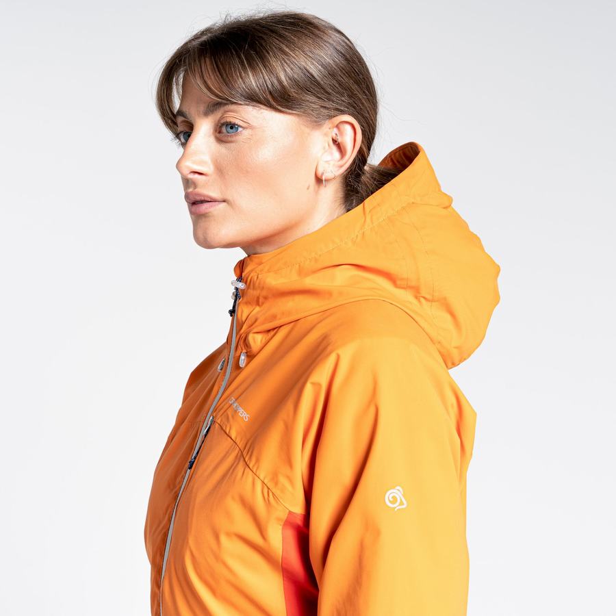 Women's Craghoppers Waterproof Dynamic Jackets Orange | JKQ9729ZH