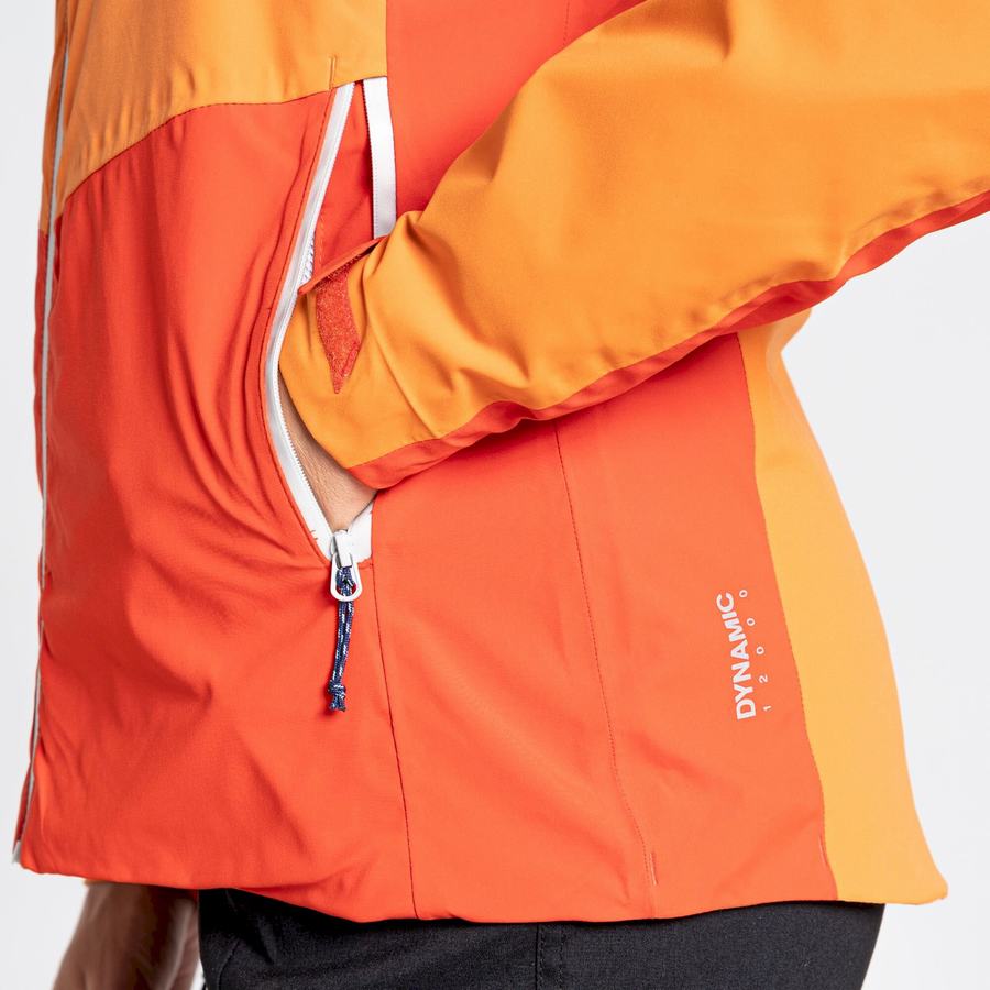 Women's Craghoppers Waterproof Dynamic Jackets Orange | JKQ9729ZH