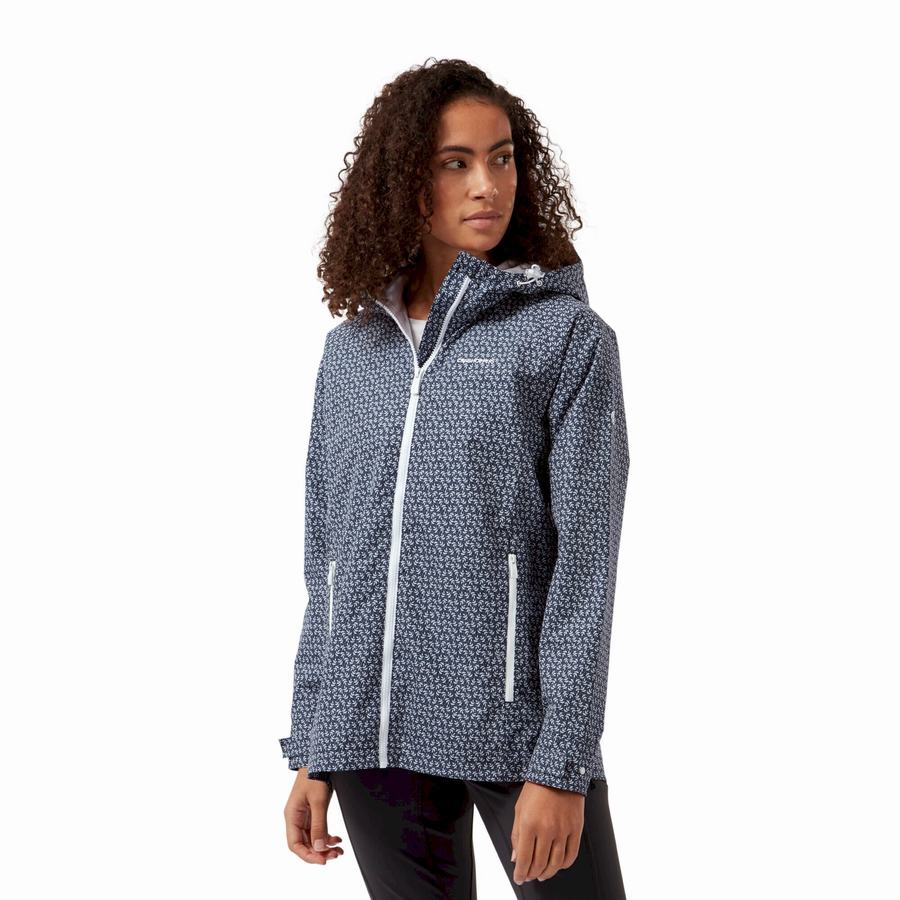 Women's Craghoppers Waterproof Laurel Jackets Blue Navy | AAB335LL