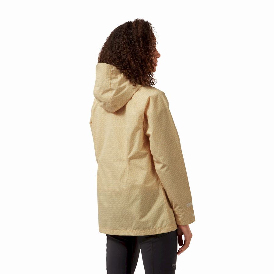 Women's Craghoppers Waterproof Laurel Jackets Yellow | EAV9112WC