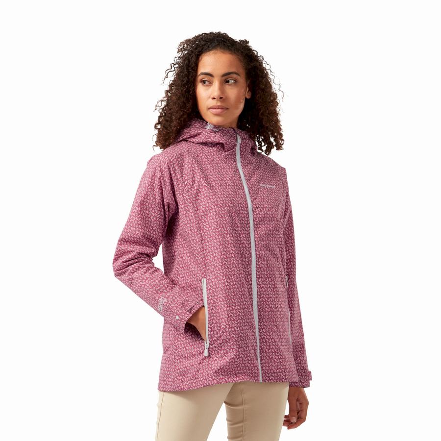 Women's Craghoppers Waterproof Laurel Jackets Pink | KKS3374DD