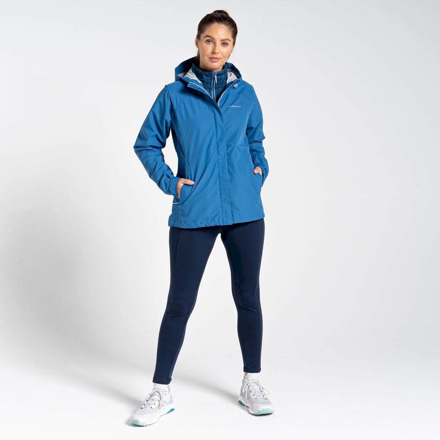 Women's Craghoppers Waterproof Orion Jackets Blue | VGU718SL