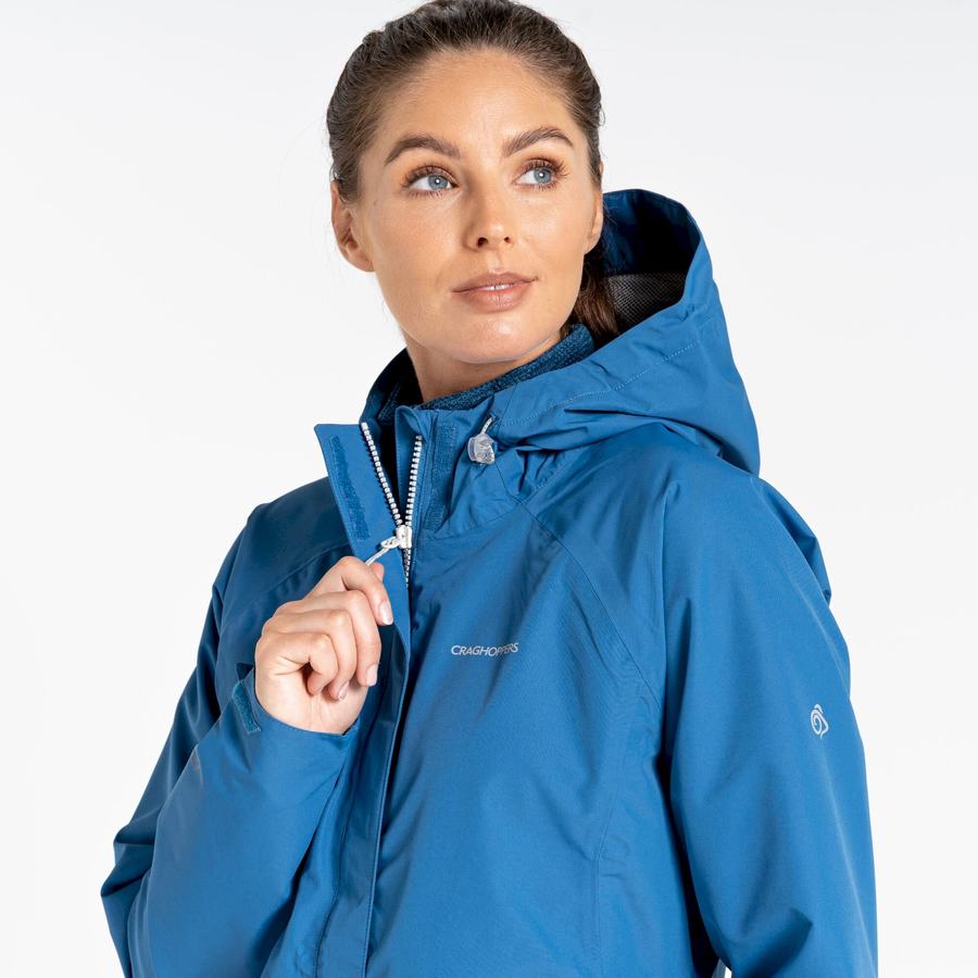 Women's Craghoppers Waterproof Orion Jackets Blue | VGU718SL