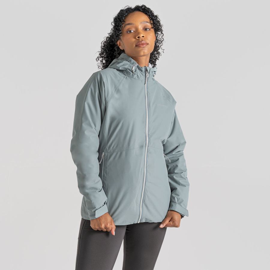 Women's Craghoppers Waterproof Salina Jackets Light Blue | HCF7893RS