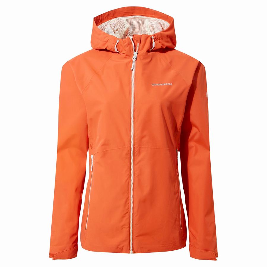 Women\'s Craghoppers Waterproof Salina Jackets Orange | XFC5796JY